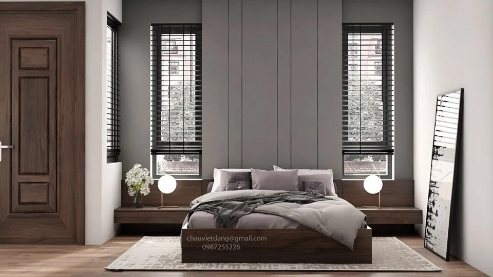 Bedroom Sketchup Scene Download Free Vray Modern ID 101000224 (Dang Viet Chau)