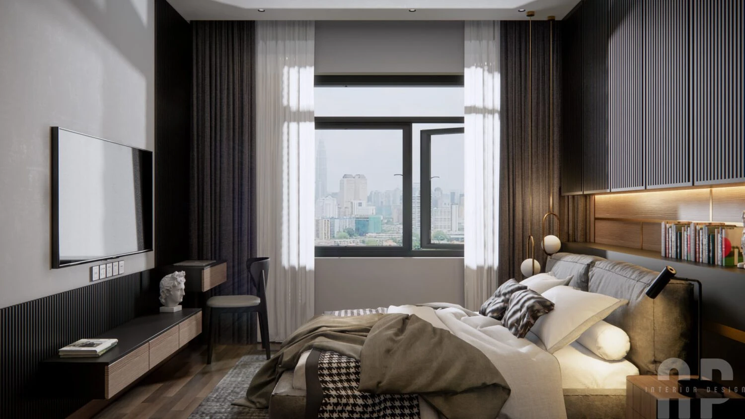 SketchUp Free Bedroom Sketchup Scene Free Download Enscape Modern ID 101000608 (Richard Ngo)