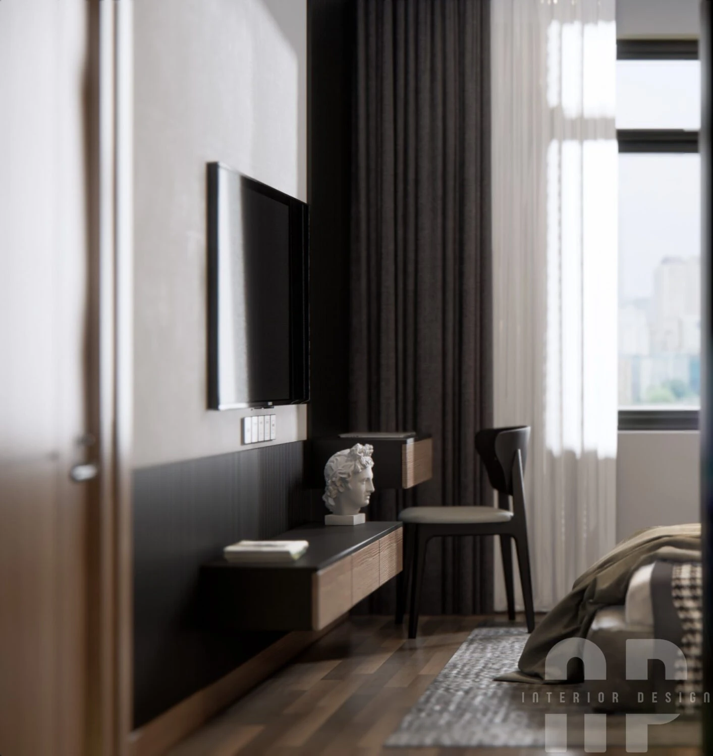 SketchUp Free Bedroom Sketchup Scene Free Download Enscape Modern ID 101000608 (Richard Ngo)