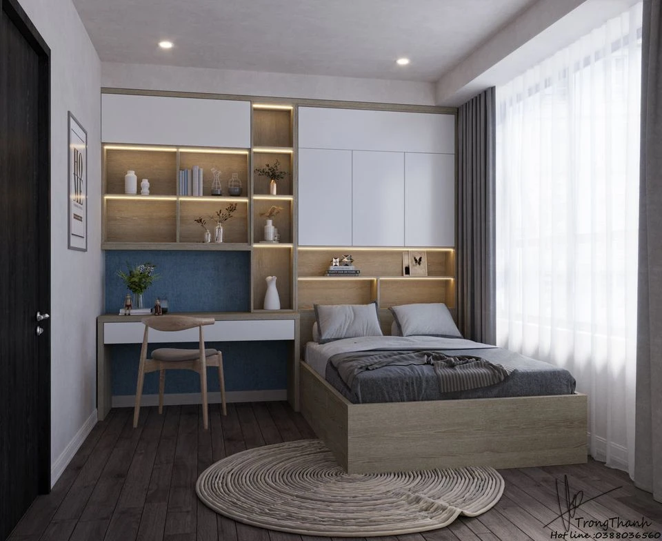 SketchUp Free Bedroom Sketchup Scene Free Download Modern ID 101000359 (Trong Thanh)