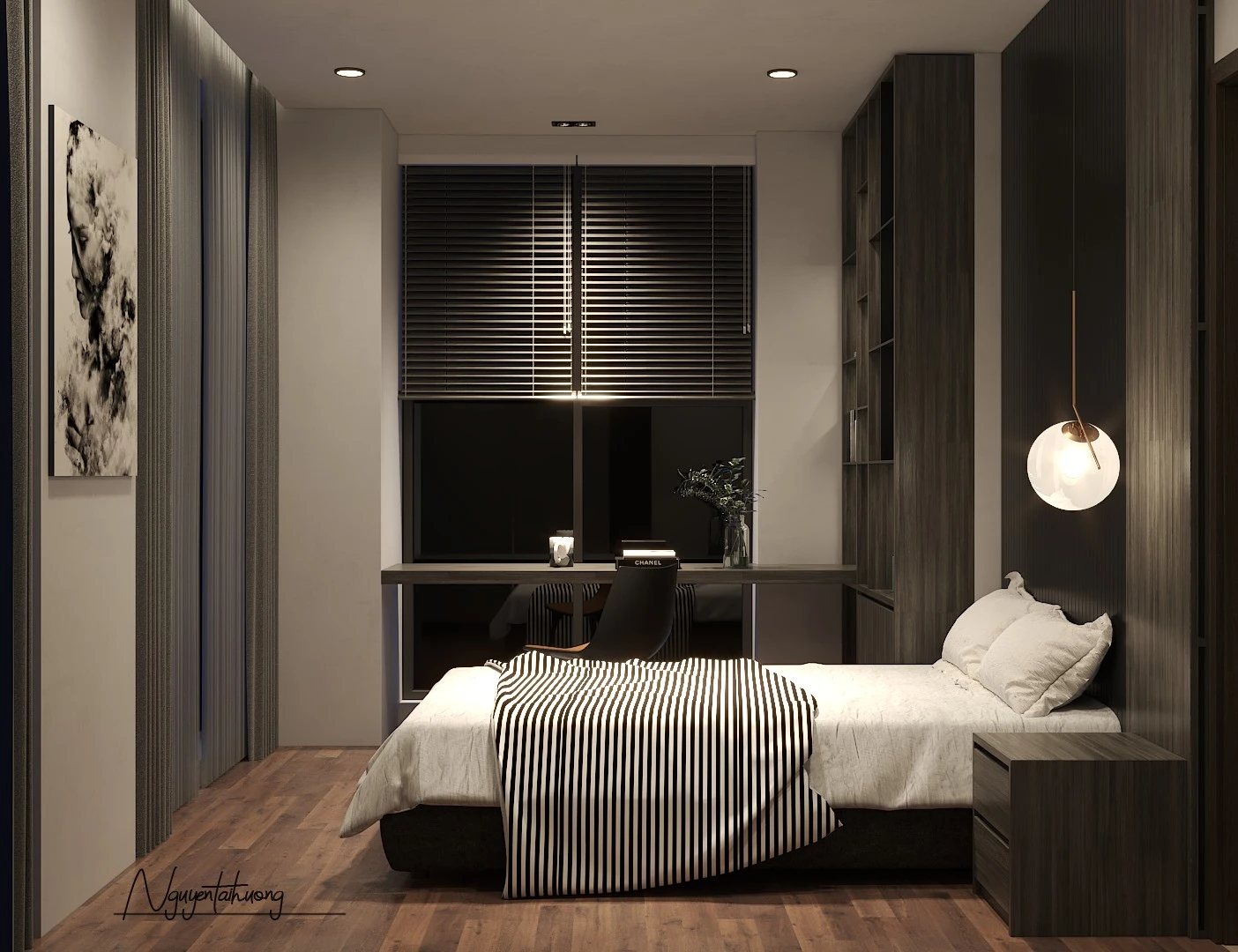 Bedroom Sketchup Scene Free Download Modern ID 101000478 (Bruce Lee)
