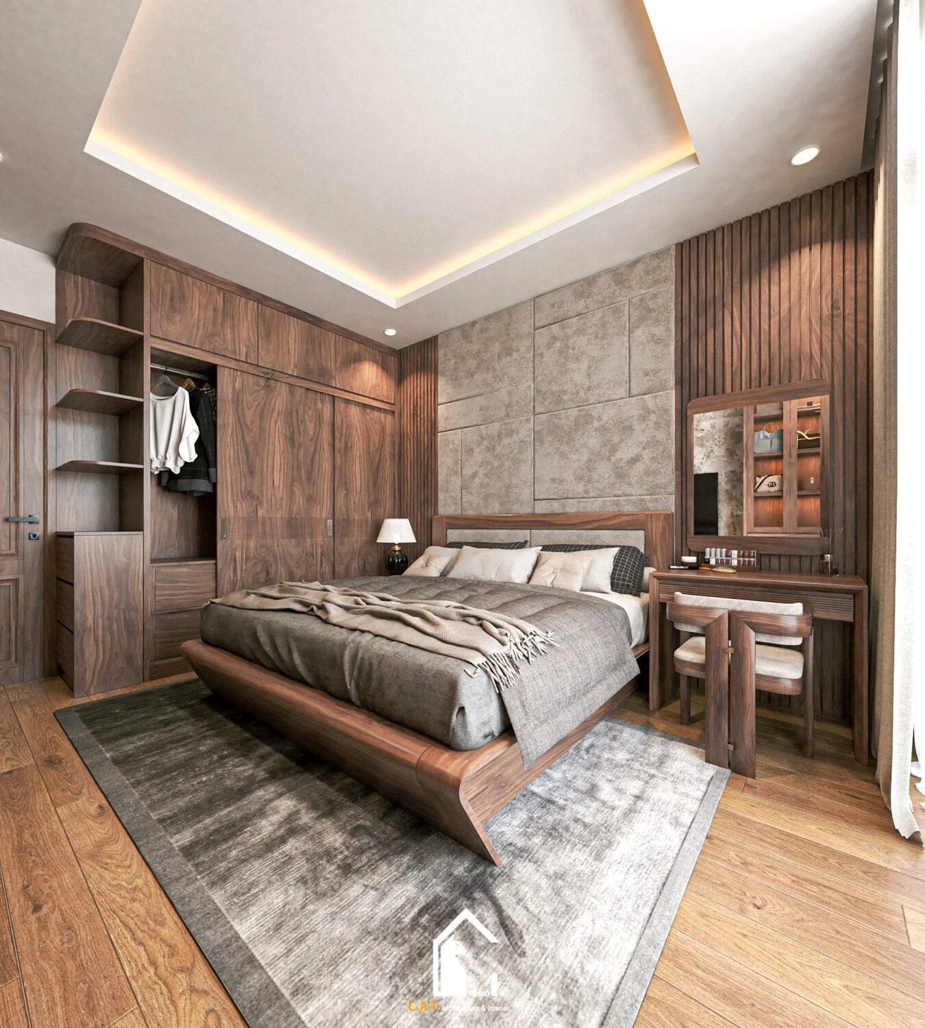 Bedroom Sketchup Scene Free Download Modern ID 101000628 (Kts Nghiathan)