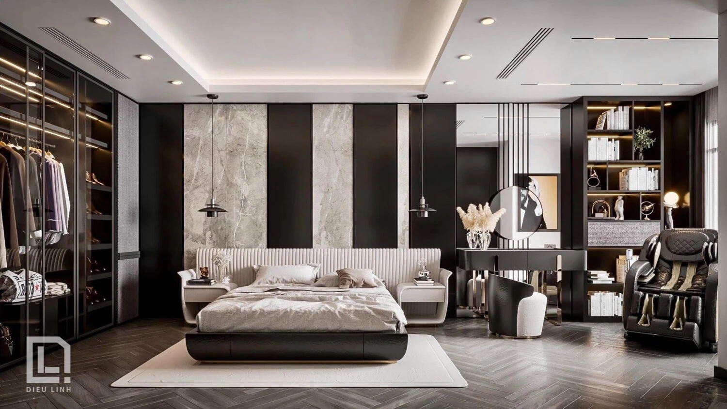 Bedroom Sketchup Scene Free Download Modern ID 101000708 (Dieu Linh)