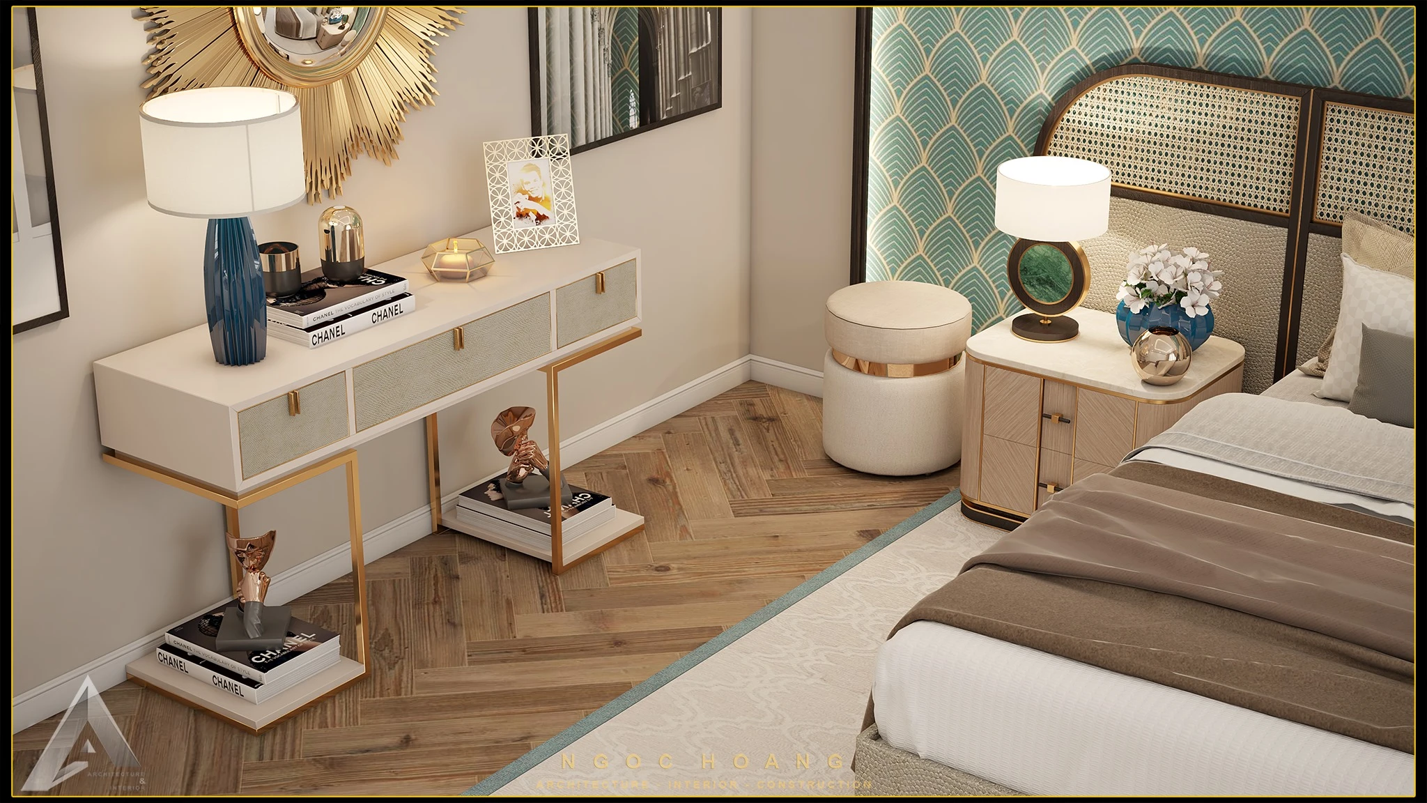 Bedroom Sketchup Scene Free Download Vray Modern ID 101000448 (Toan Nguyen)