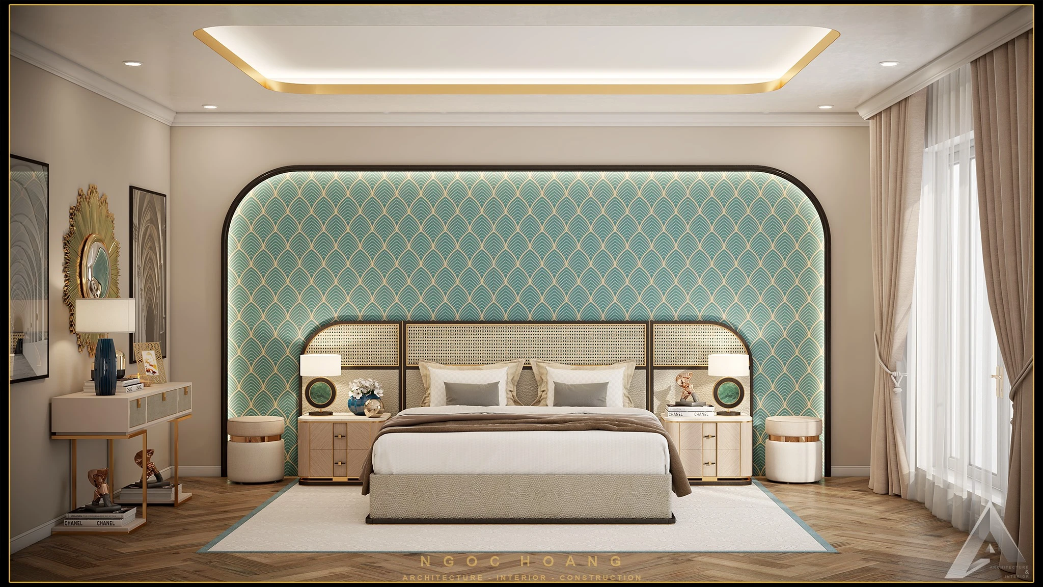 Bedroom Sketchup Scene Free Download Vray Modern ID 101000448 (Toan Nguyen)