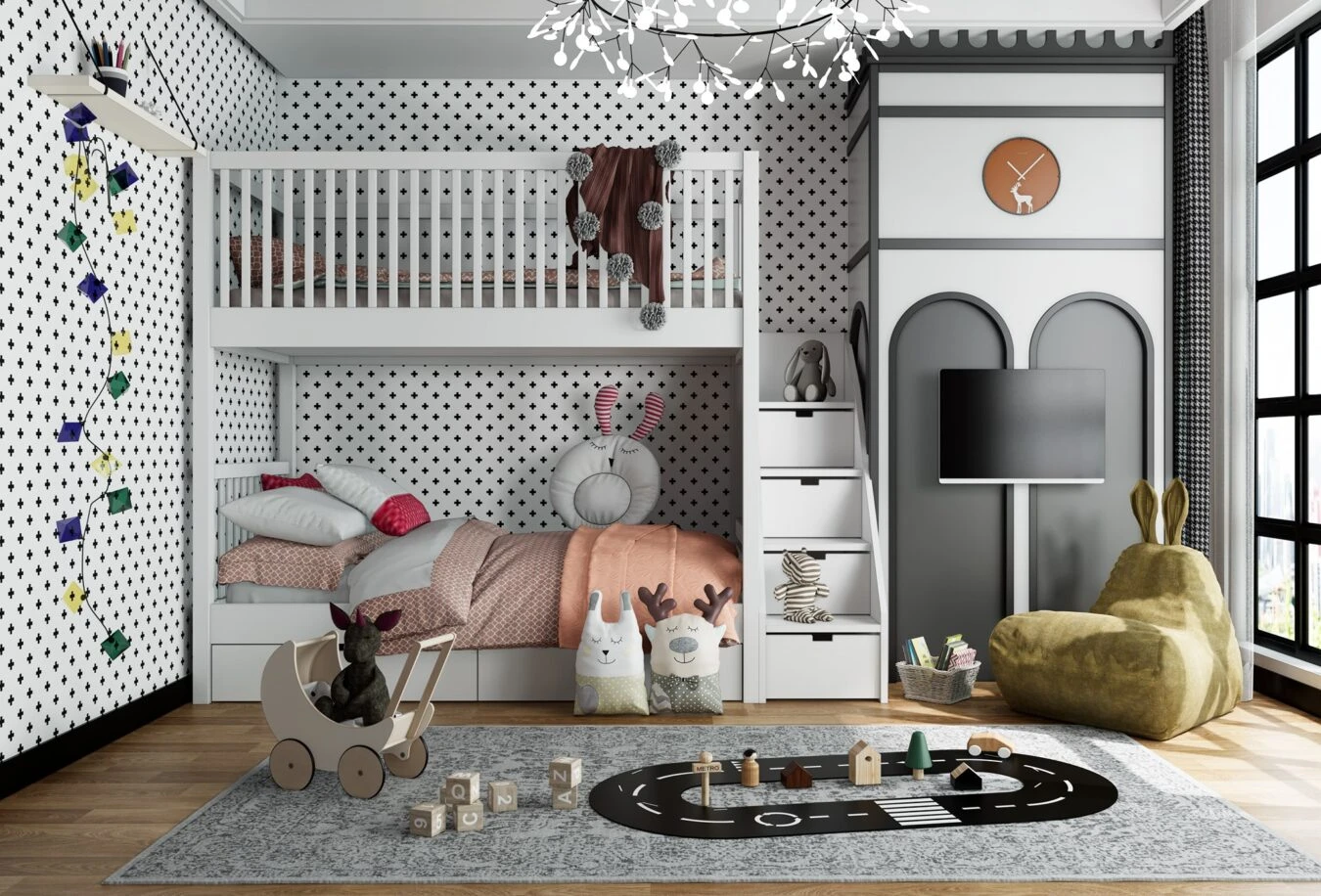 Children Room Modern SketchUp Model Free Download ID 105000043 (Dinh Thanh)