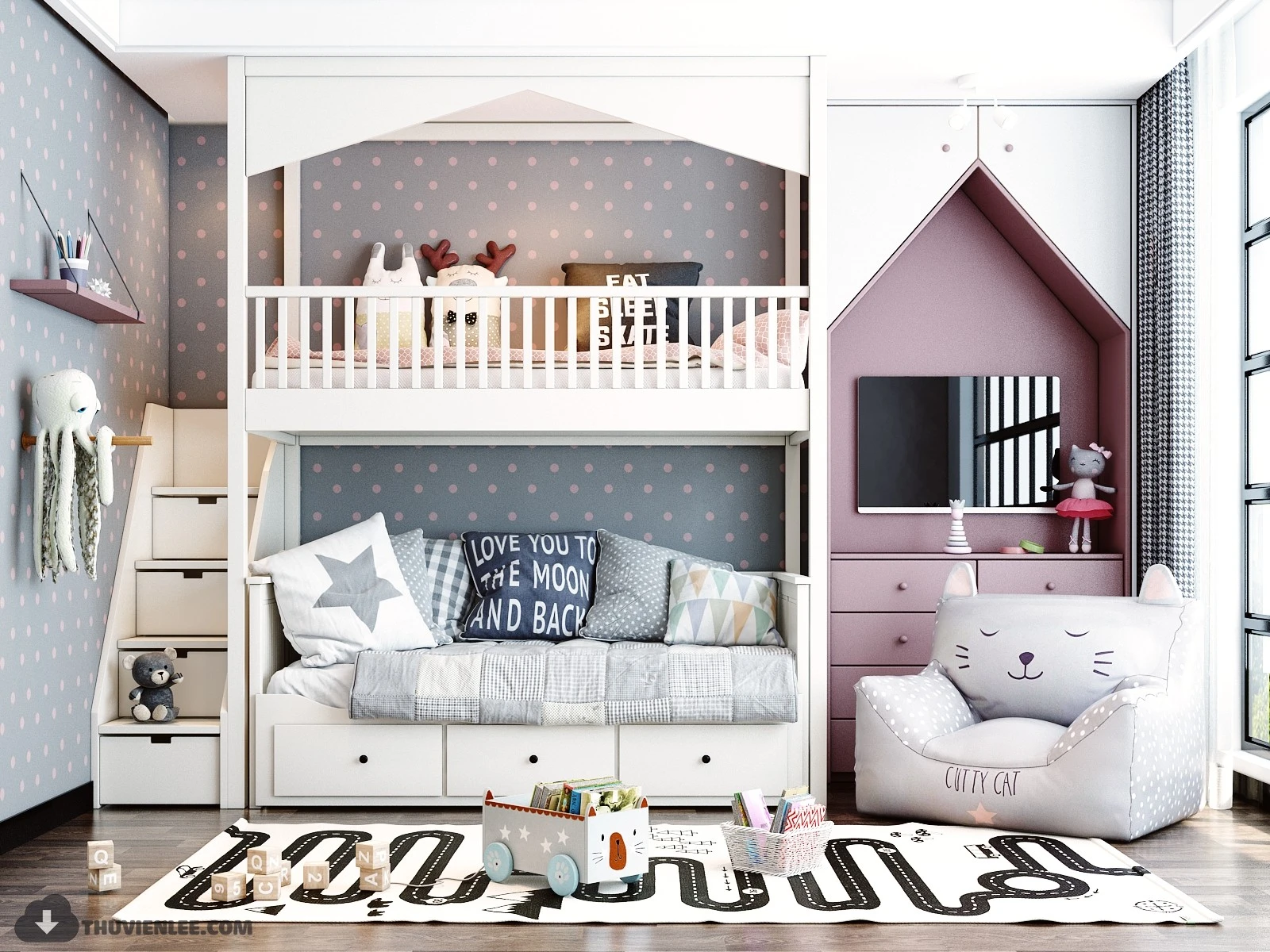 Children Room SketchUp Free Model Modern Download ID 105000046 (Dinh Thanh)