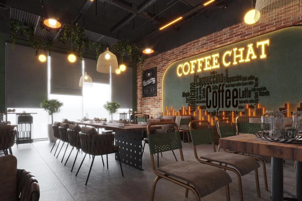 Coffee Shop Industrial SketchUp Model Download Free ID 108000067 (Cu Been)