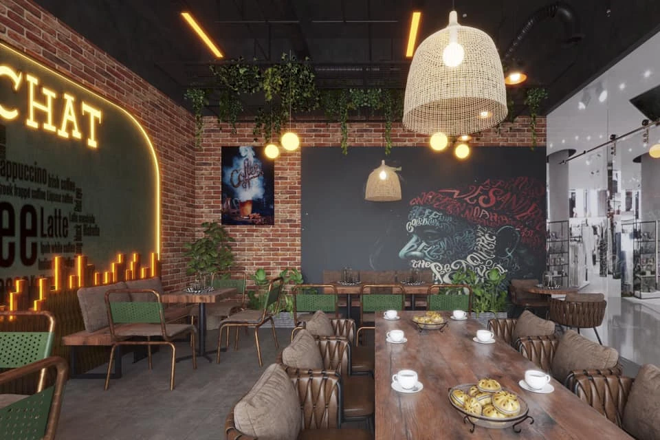 Coffee Shop Industrial SketchUp Model Download Free ID 108000067 (Cu Been)