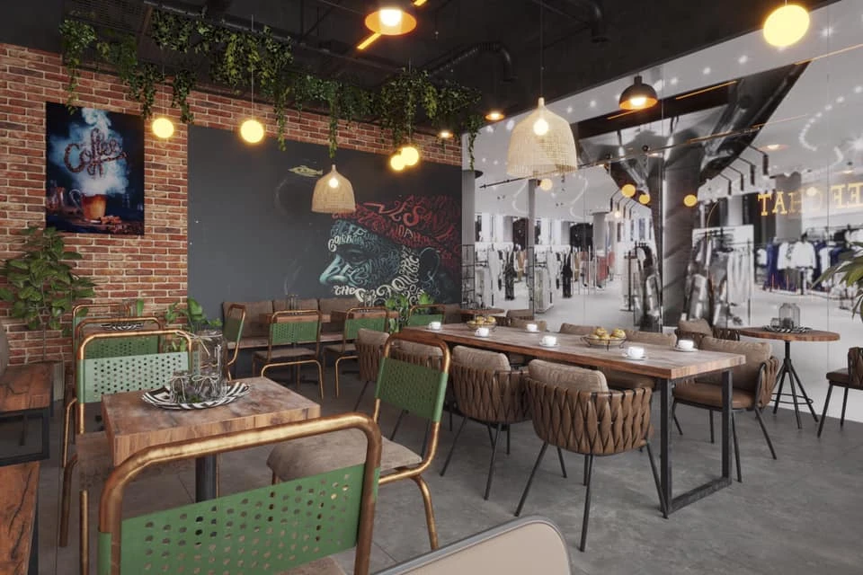 Coffee Shop Industrial SketchUp Model Download Free ID 108000067 (Cu Been)