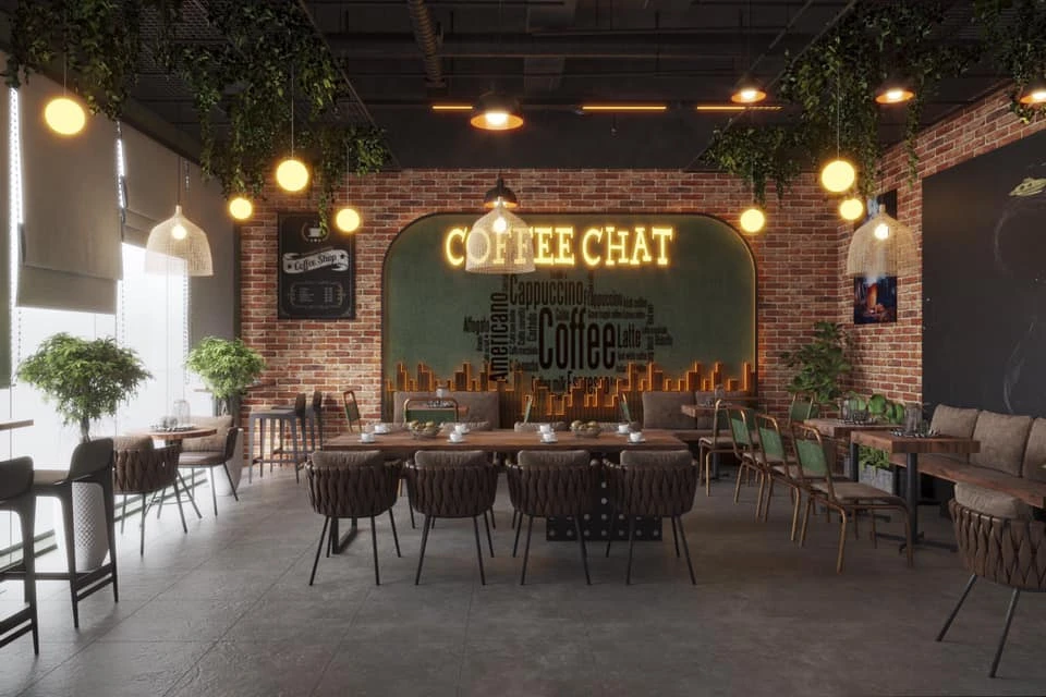 Coffee Shop Industrial SketchUp Model Download Free ID 108000067 (Cu Been)