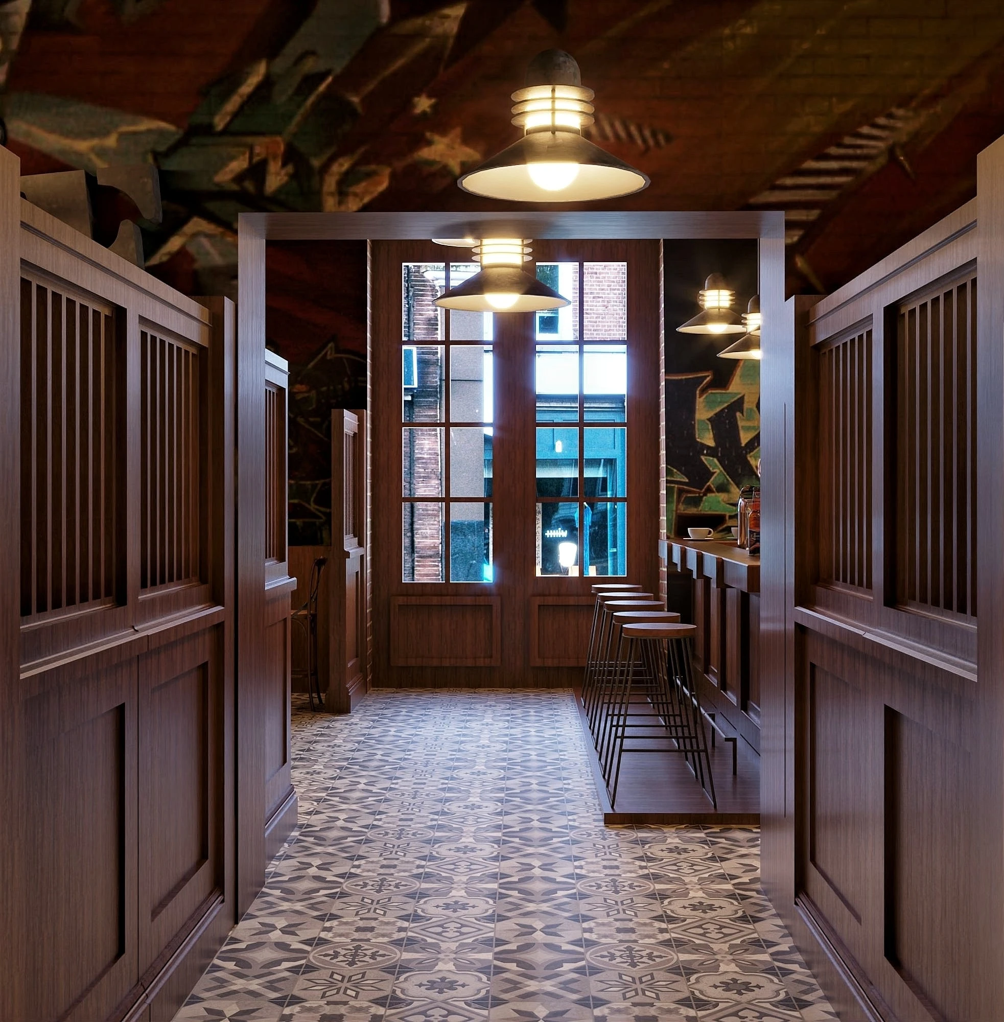 SketchUp Free Coffee Shop Modern SketchUp Model Free Download ID 108000061 (Quoc Trung)