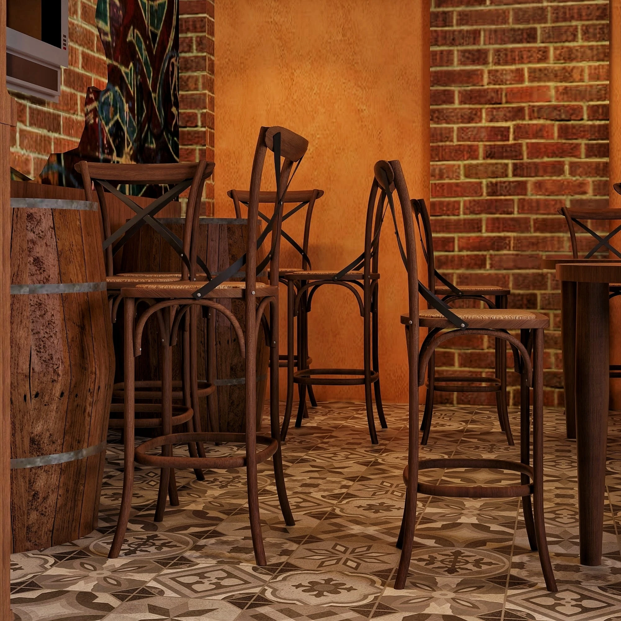 SketchUp Free Coffee Shop Modern SketchUp Model Free Download ID 108000061 (Quoc Trung)