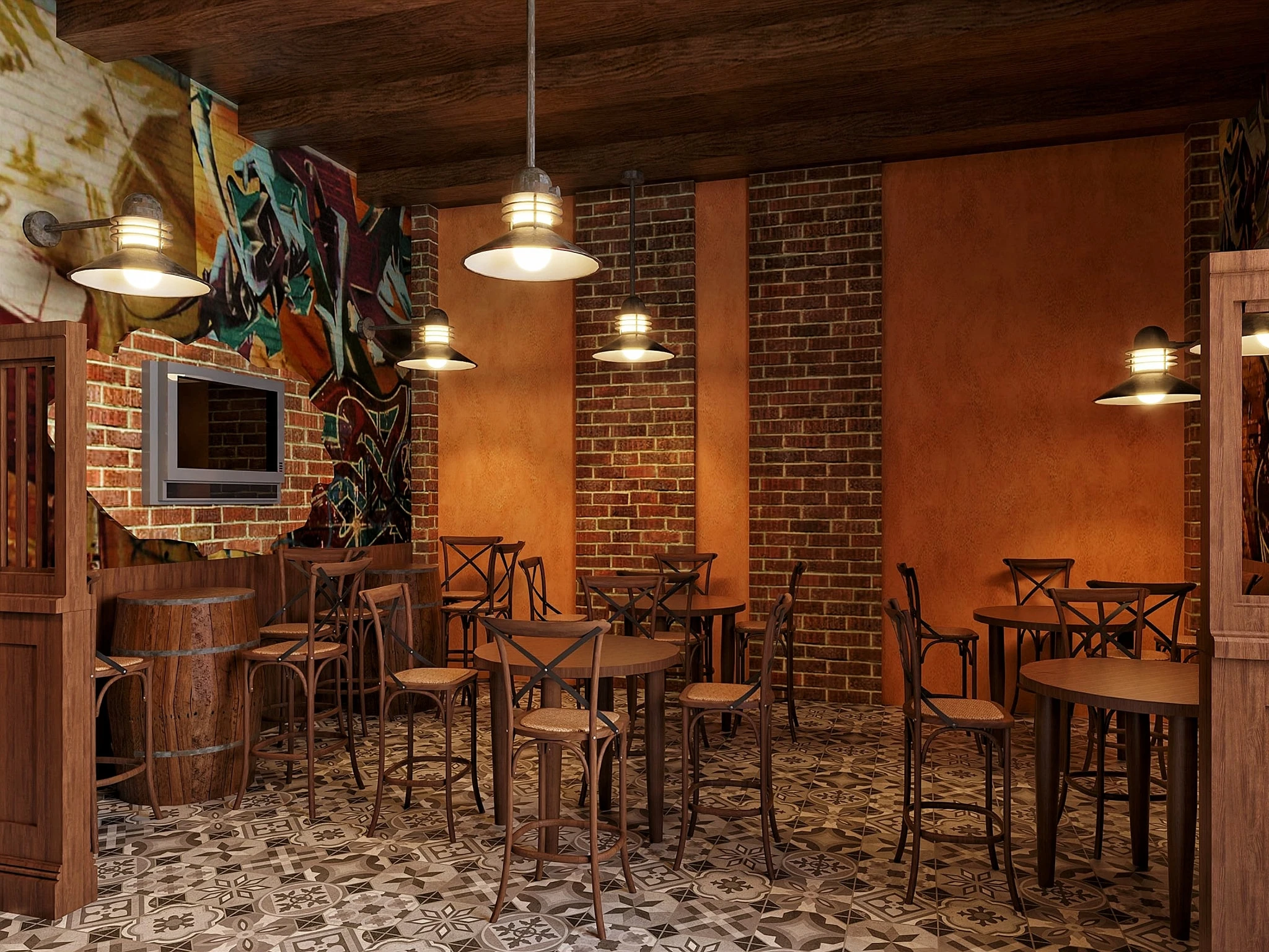 SketchUp Free Coffee Shop Modern SketchUp Model Free Download ID 108000061 (Quoc Trung)