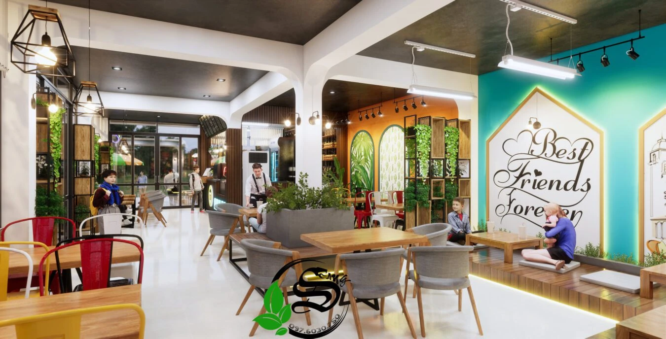 Coffee Shop SketchUp Model Free Enscape Modern Download ID 108000069 (Tu Minh Sang)