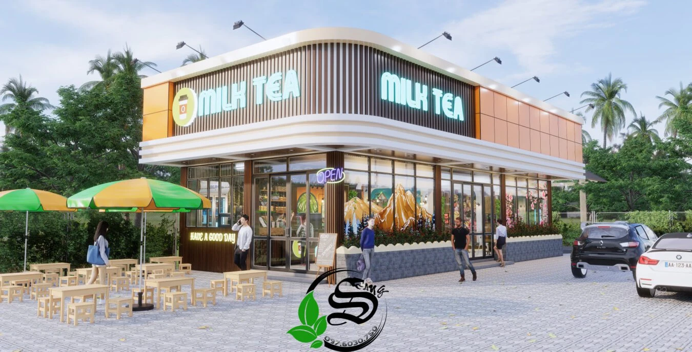 Coffee Shop SketchUp Model Free Enscape Modern Download ID 108000069 (Tu Minh Sang)