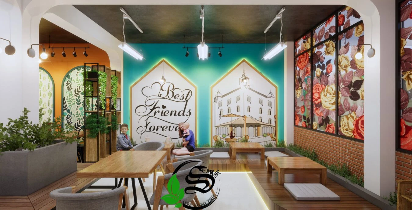 Coffee Shop SketchUp Model Free Enscape Modern Download ID 108000069 (Tu Minh Sang)