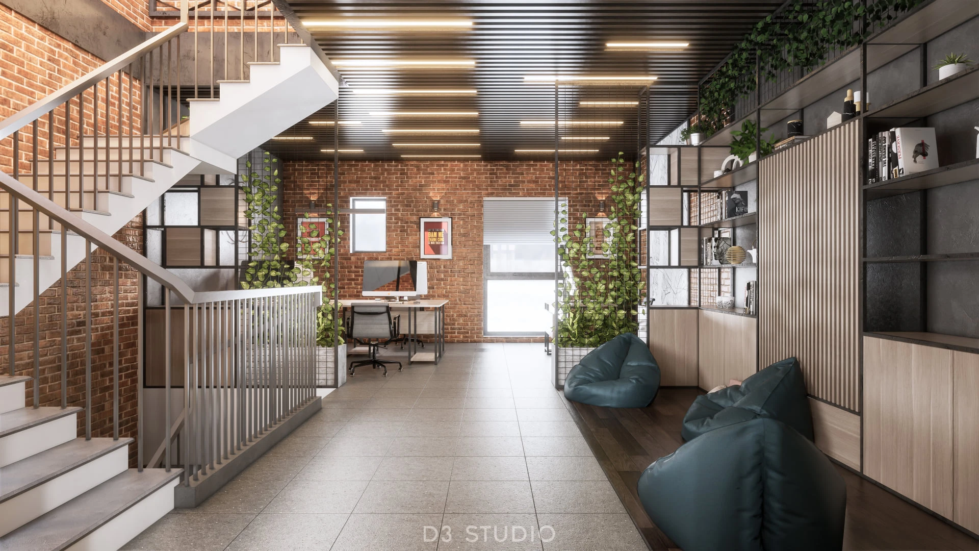 Download SketchUp Models Enscape Modern Office Free ID 110000049 (Tung Nguyen)