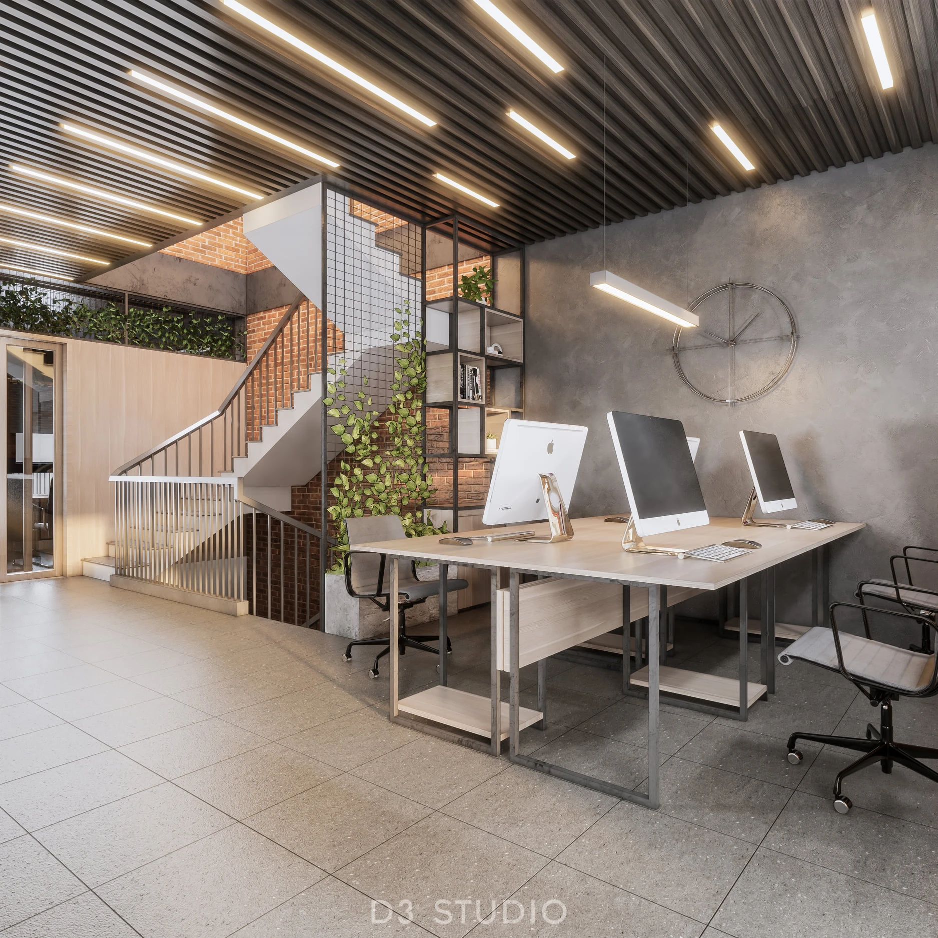Download SketchUp Models Enscape Modern Office Free ID 110000049 (Tung Nguyen)