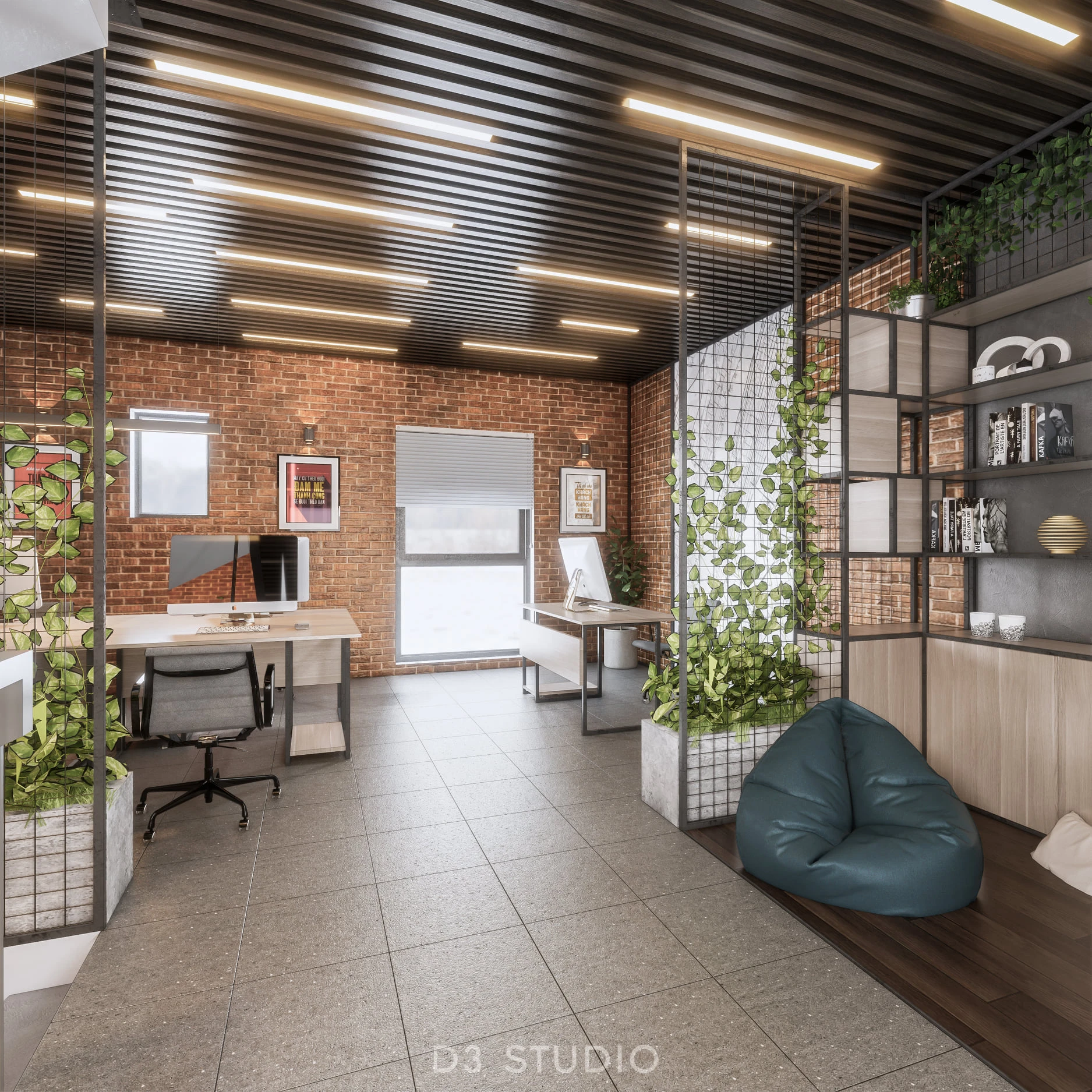 Download SketchUp Models Enscape Modern Office Free ID 110000049 (Tung Nguyen)