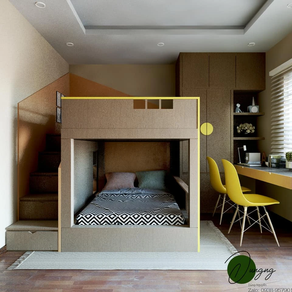 Download SketchUp Models Modern Children Room Free ID 105000038 (Dung Nguyen)