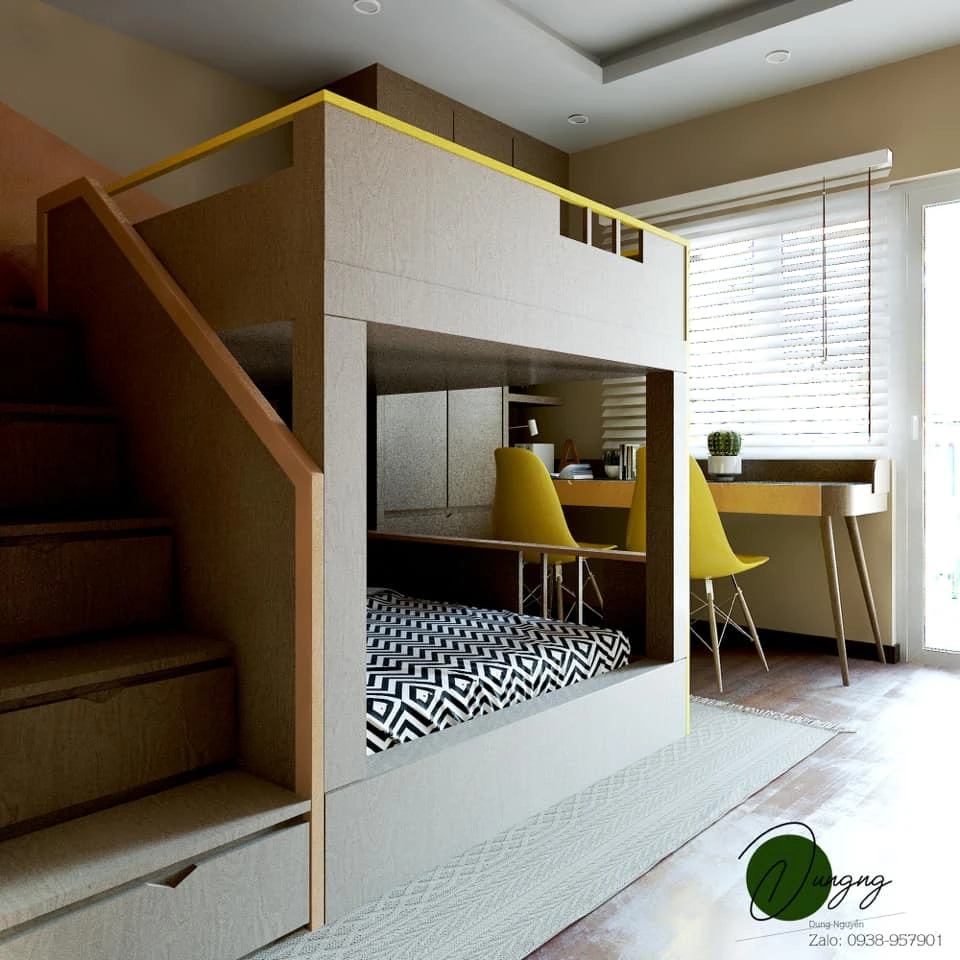 Download SketchUp Models Modern Children Room Free ID 105000038 (Dung Nguyen)