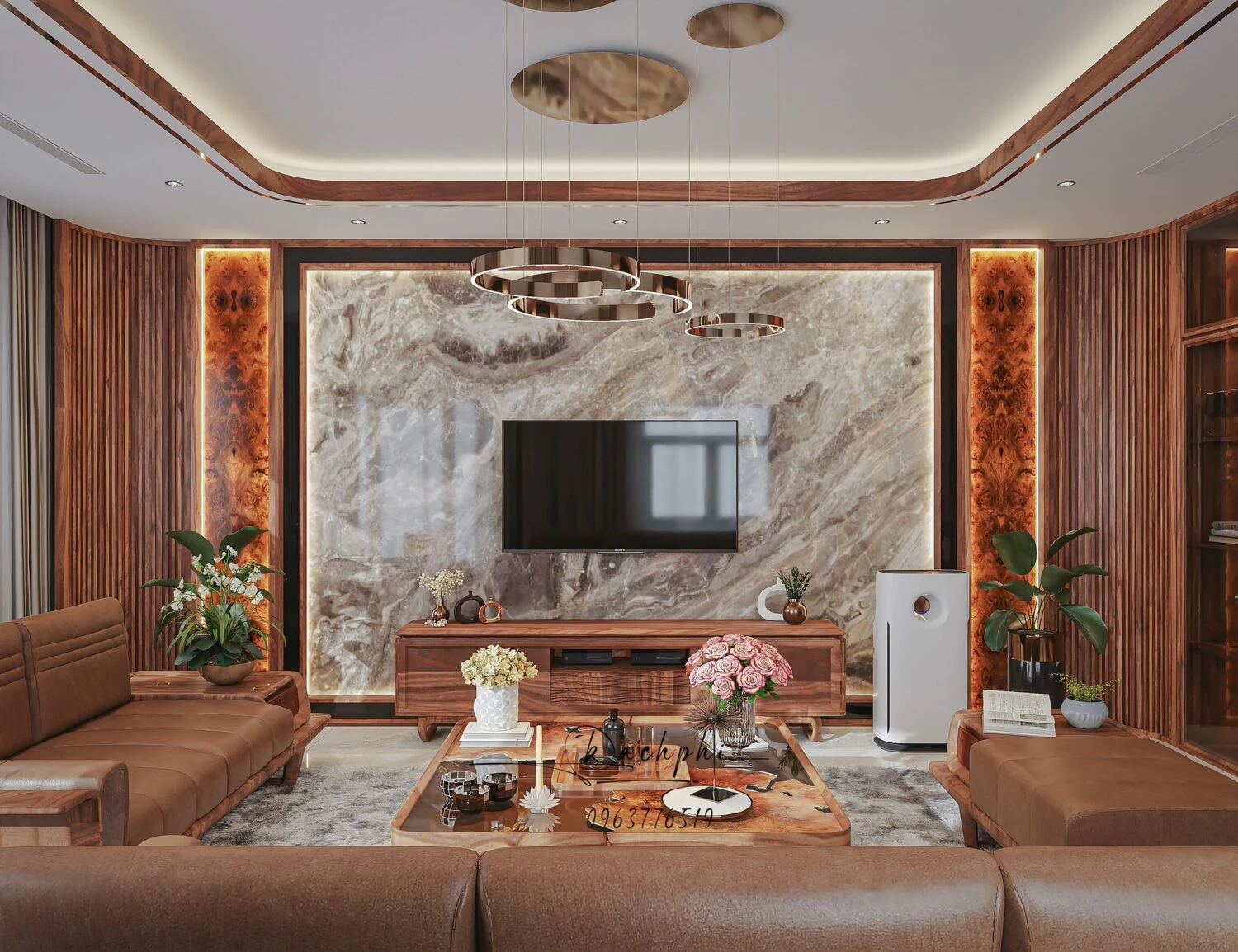 Download SketchUp Models Vantage Modern Living Room Free ID 100000416 (Phi Bach)