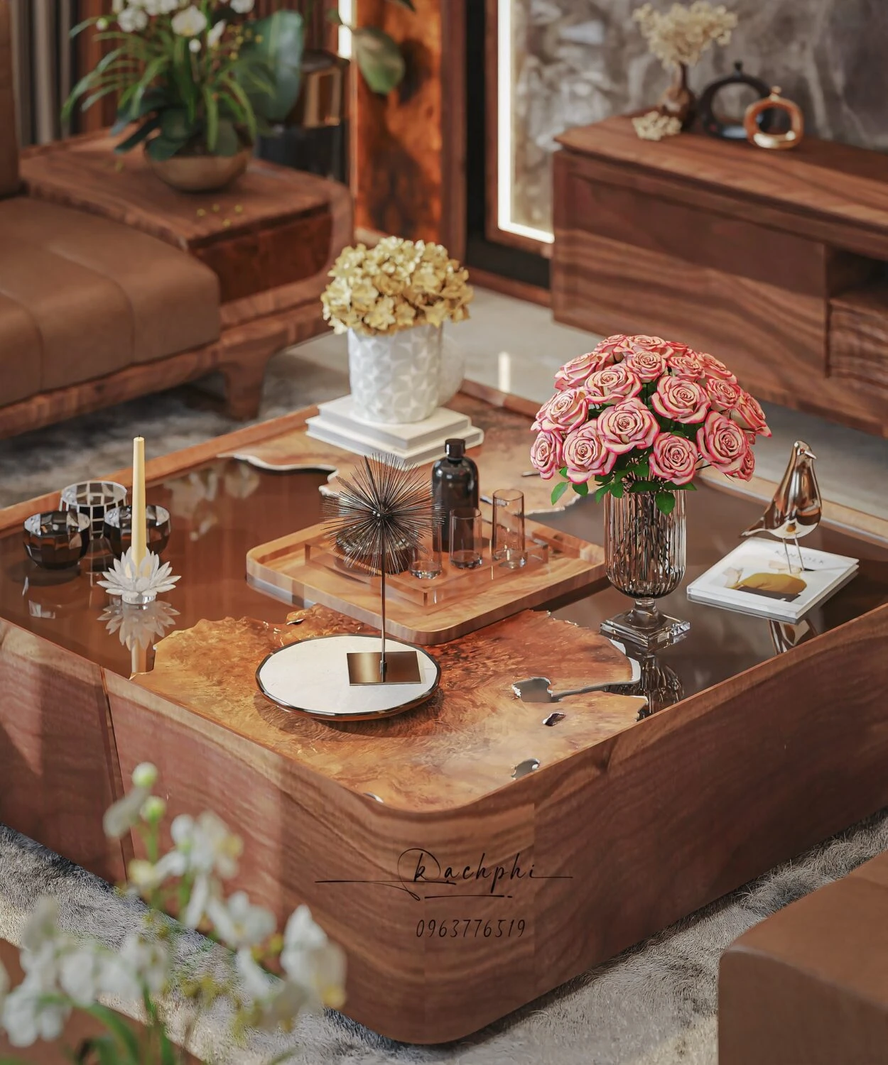 Download SketchUp Models Vantage Modern Living Room Free ID 100000416 (Phi Bach)