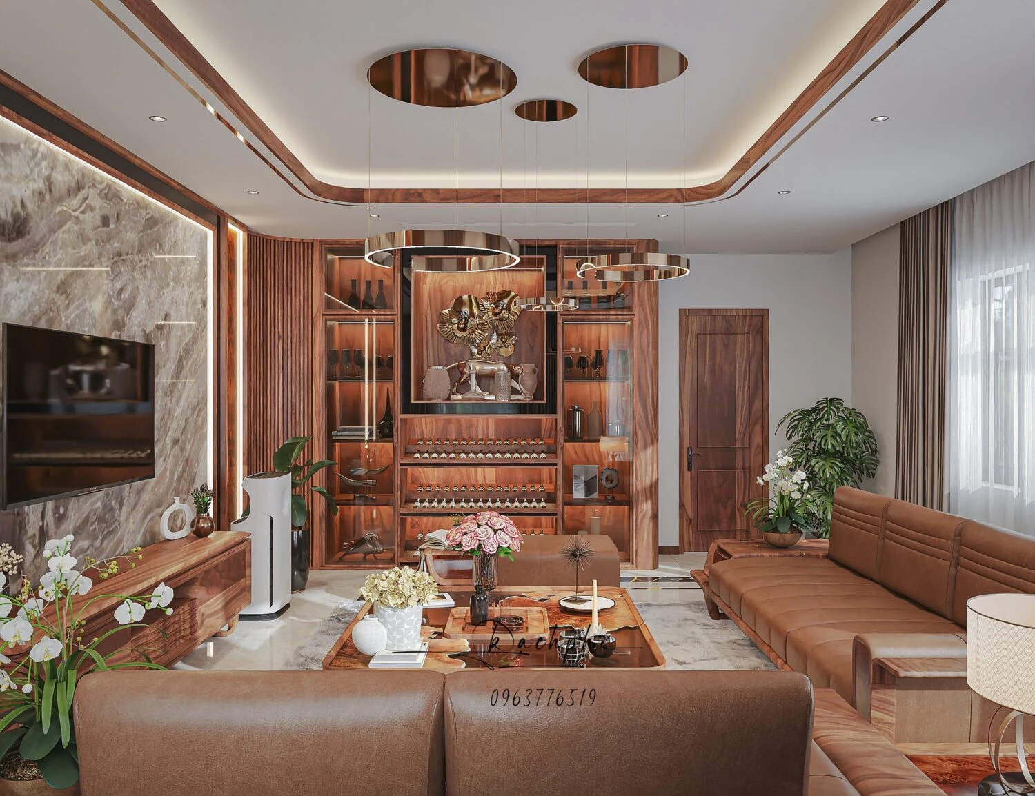 Download SketchUp Models Vantage Modern Living Room Free ID 100000416 (Phi Bach)