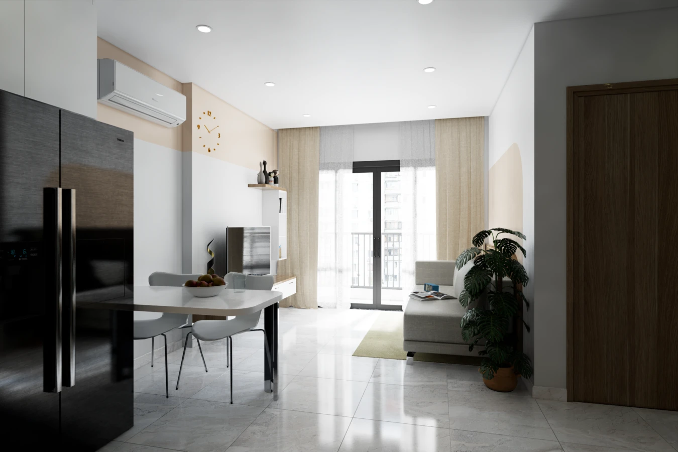 SketchUp Free Enscape Apartment Free SketchUp Models Download Modern ID 106000176 (Pham Anh Tien)