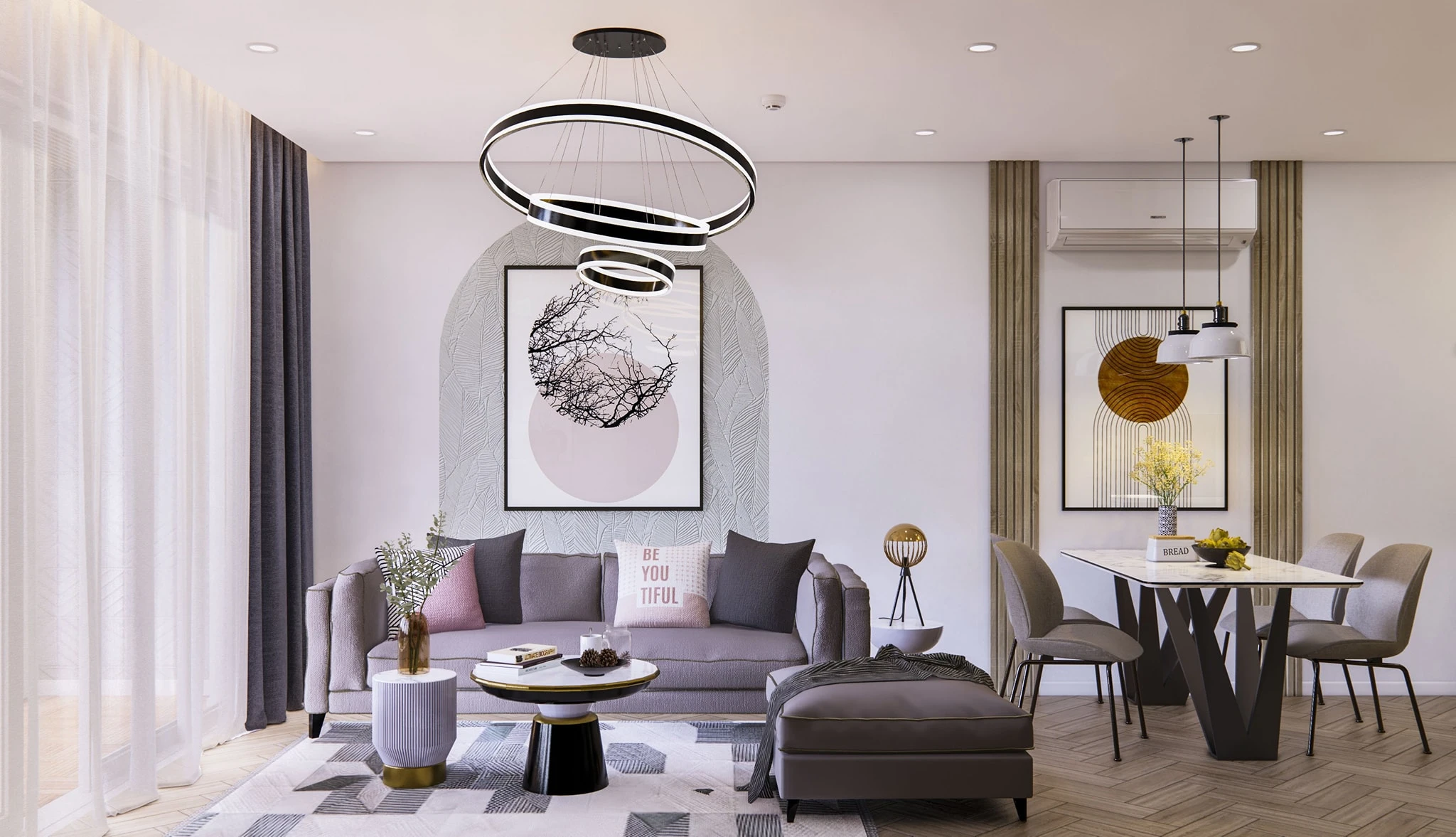 Enscape Apartment Free SketchUp Models Modern Download ID 106000170 (Tran Phuc Loc)