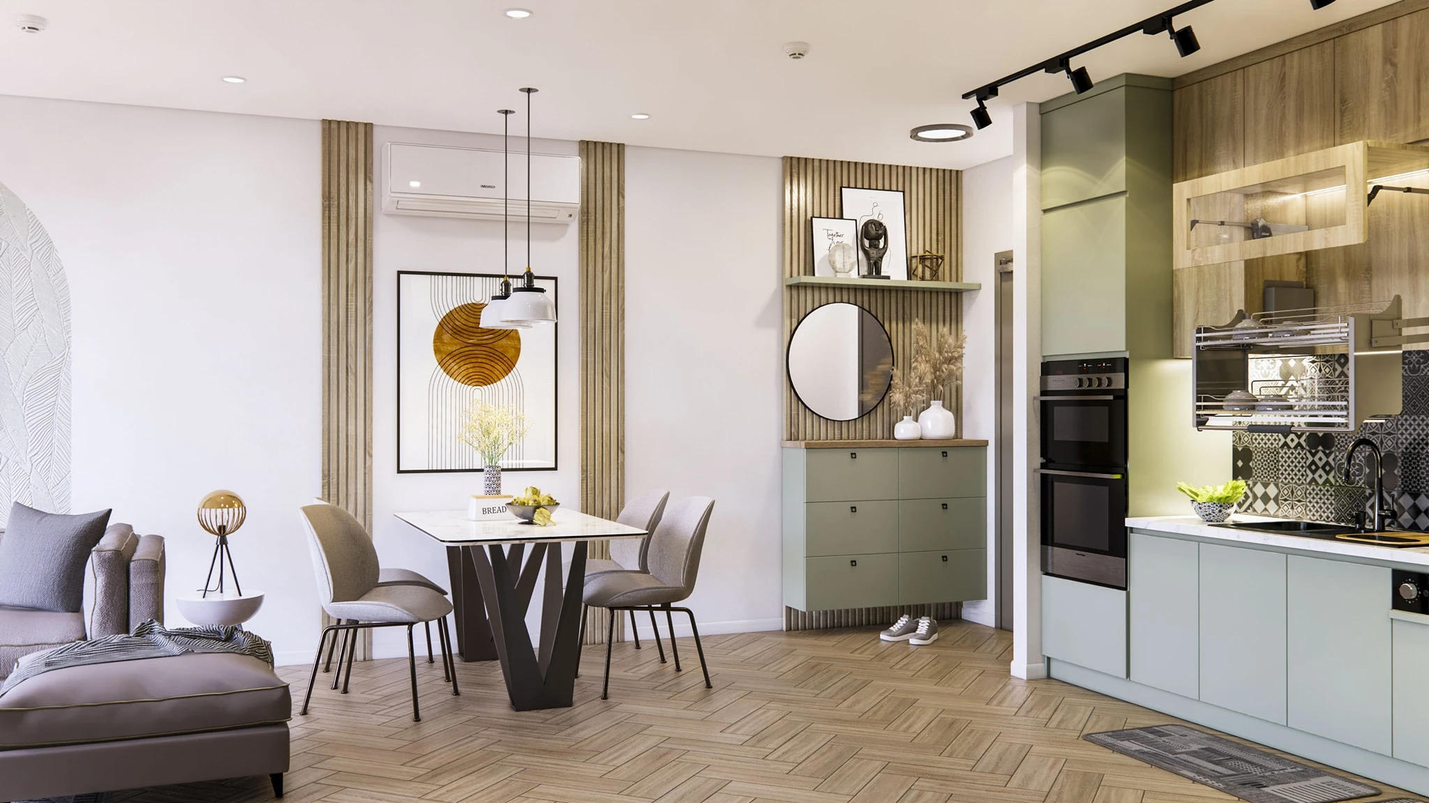 Enscape Apartment Free SketchUp Models Modern Download ID 106000170 (Tran Phuc Loc)