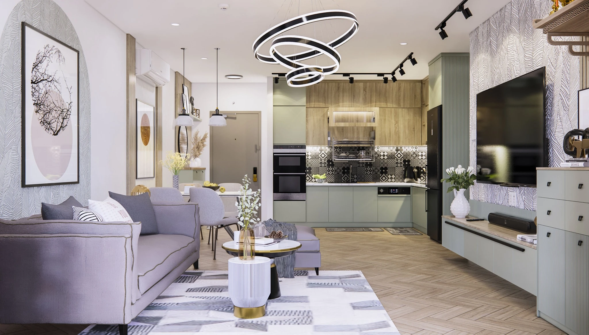 Enscape Apartment Free SketchUp Models Modern Download ID 106000170 (Tran Phuc Loc)