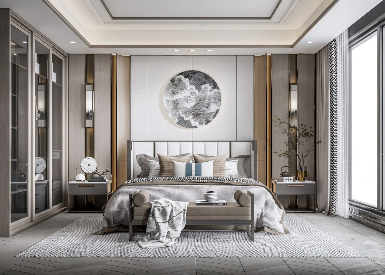 Enscape Bedroom Free Sketchup Scene Download Modern ID 101000674 (Cuong Covua)