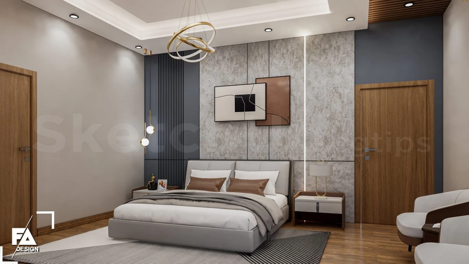Enscape Bedroom Sketchup Model Download Free Modern ID 101000716 (FA Design)