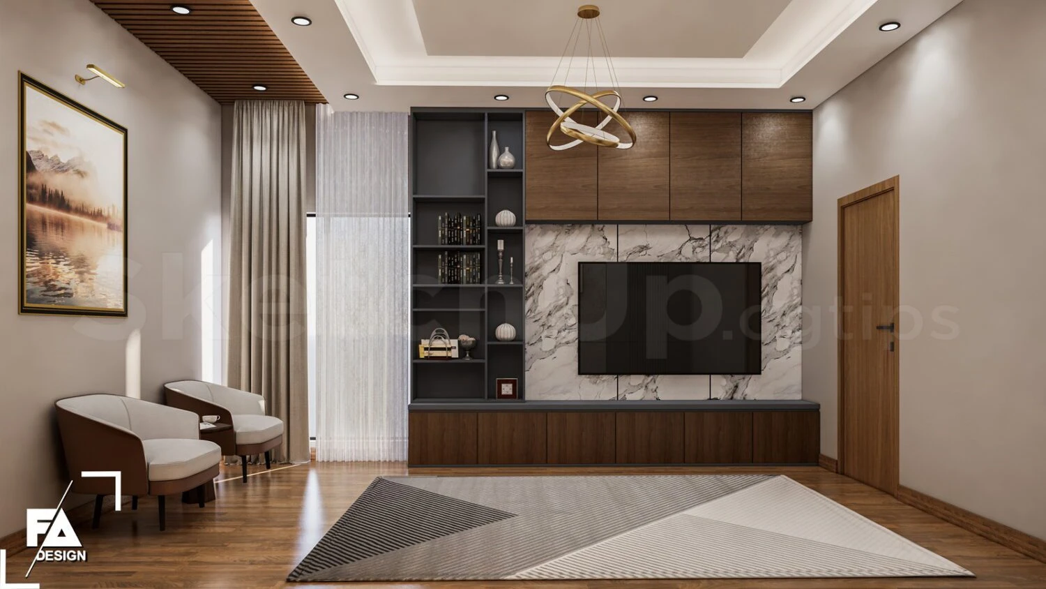 Enscape Bedroom Sketchup Model Download Free Modern ID 101000716 (FA Design)