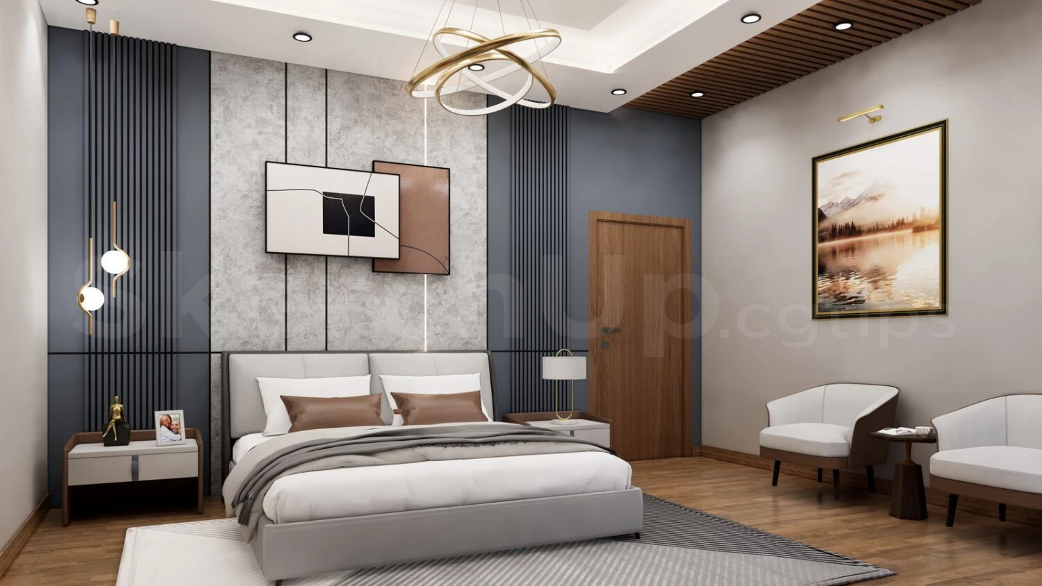 Enscape Bedroom Sketchup Model Download Free Modern ID 101000716 (FA Design)