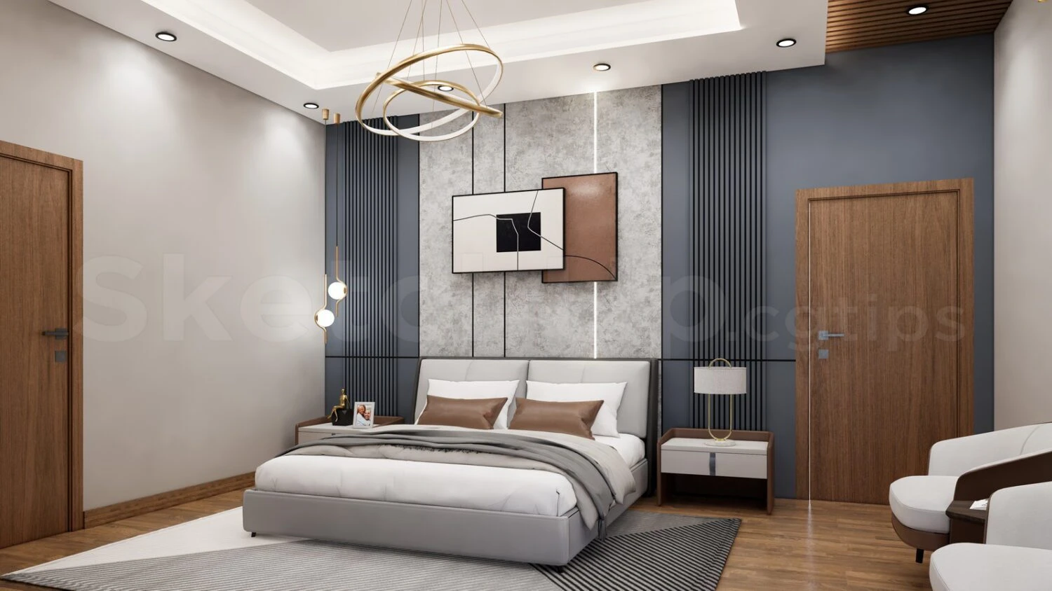 Enscape Bedroom Sketchup Model Download Free Modern ID 101000716 (FA Design)