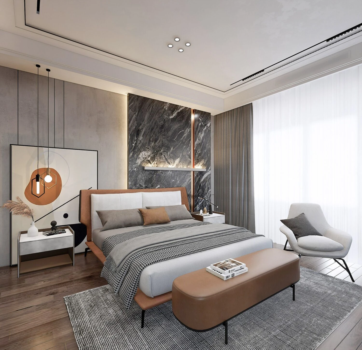 Enscape Bedroom Sketchup Model Free Download Modern ID 101000660 (Bui Cong Hoa)
