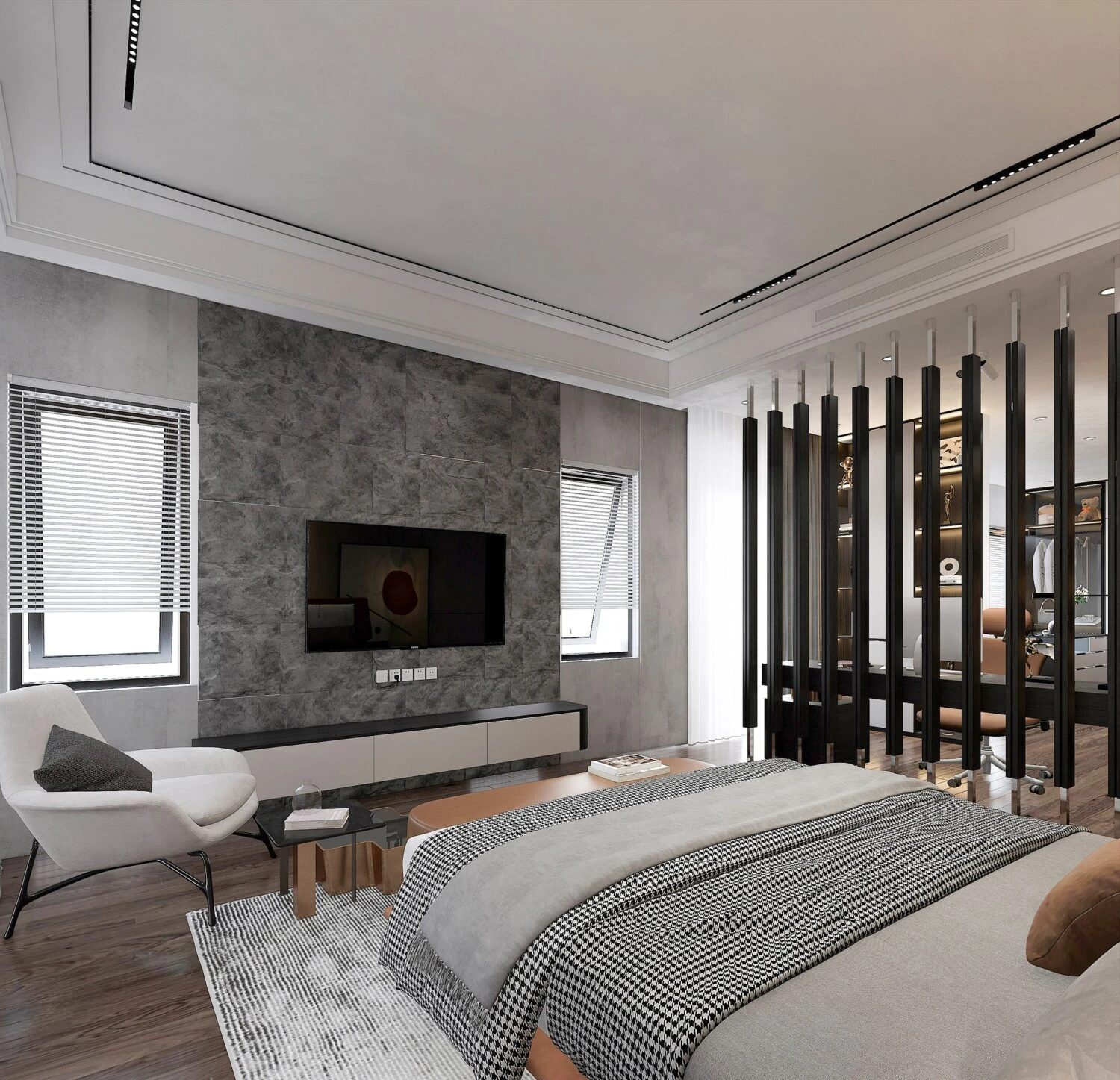 Enscape Bedroom Sketchup Model Free Download Modern ID 101000660 (Bui Cong Hoa)