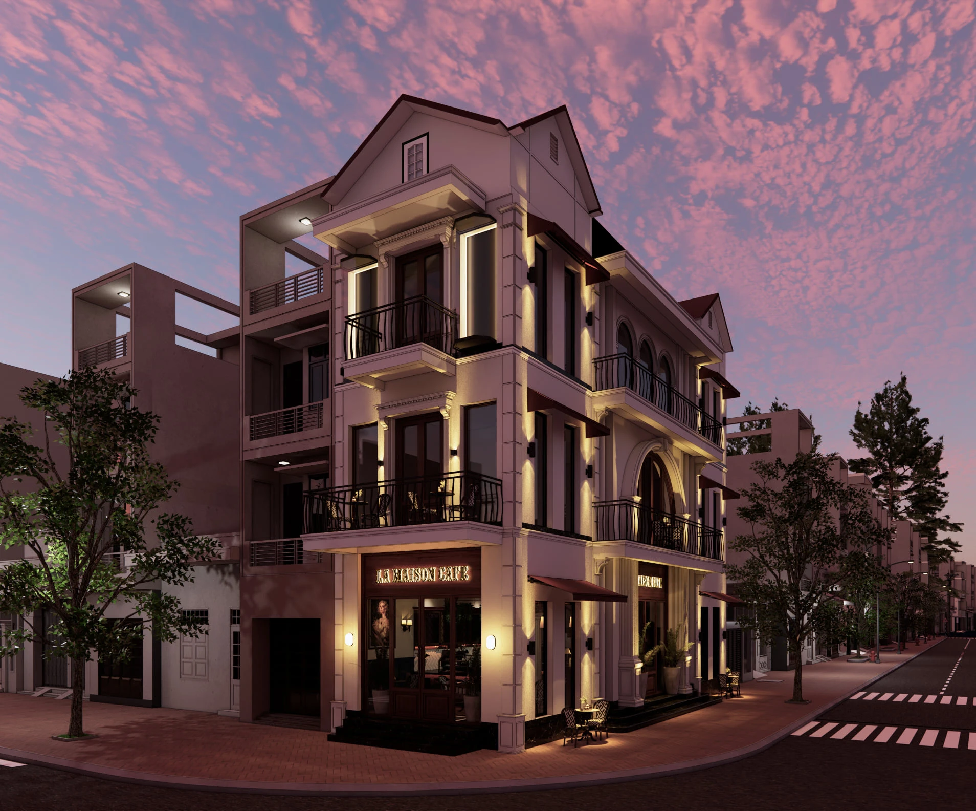 SketchUp Free Enscape Coffee Shop Download SketchUp Models Modern Free ID 108000064 (Nghiem Viet Thai)