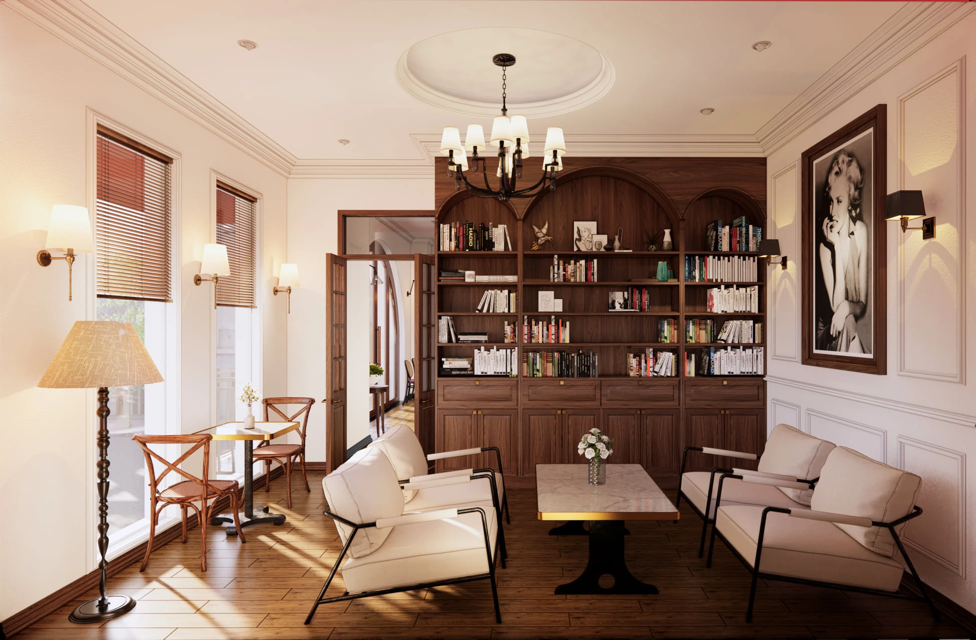 SketchUp Free Enscape Coffee Shop Download SketchUp Models Modern Free ID 108000064 (Nghiem Viet Thai)