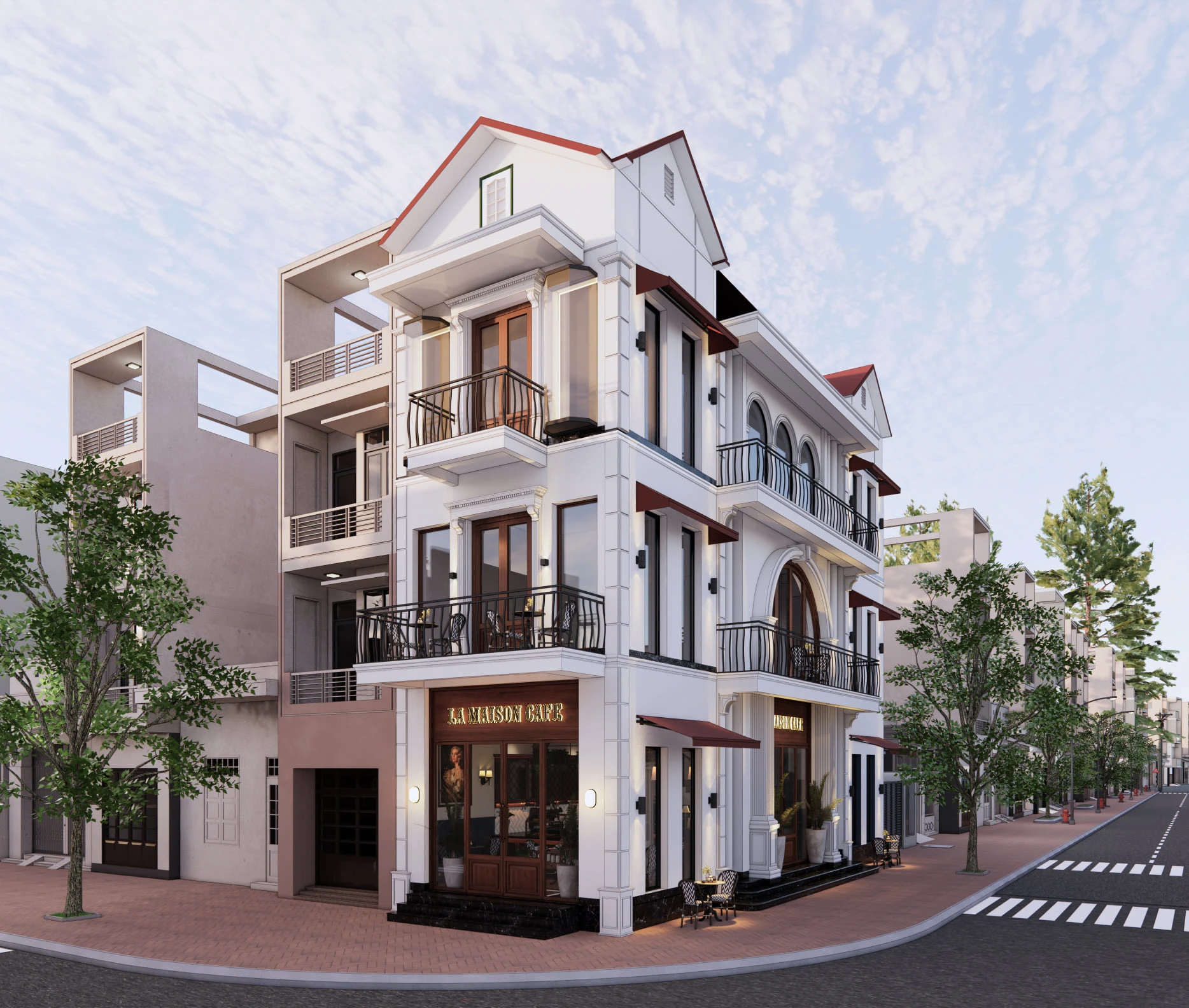 SketchUp Free Enscape Coffee Shop Download SketchUp Models Modern Free ID 108000064 (Nghiem Viet Thai)