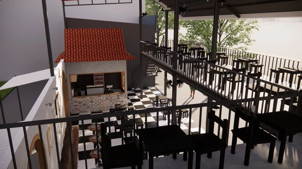 SketchUp Free Enscape Exterior Enscape Model Free Download Modern ID 101000479 (Minh Quang Tran)