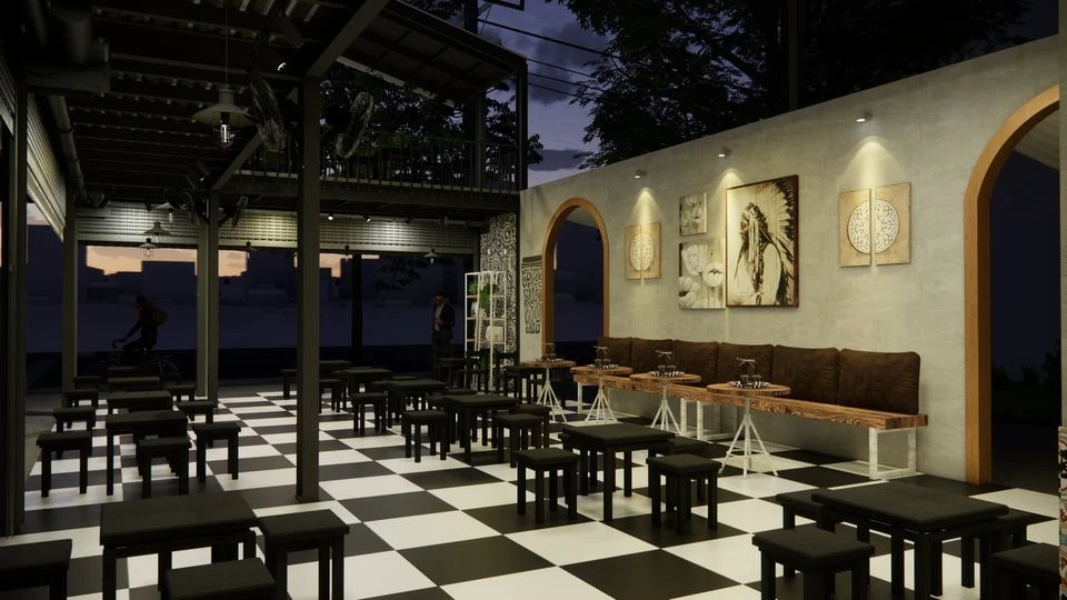 SketchUp Free Enscape Exterior Enscape Model Free Download Modern ID 101000479 (Minh Quang Tran)