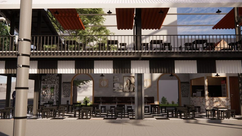 SketchUp Free Enscape Exterior Enscape Model Free Download Modern ID 101000479 (Minh Quang Tran)