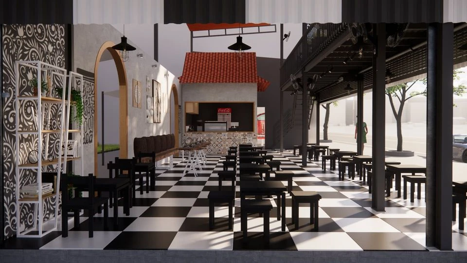 SketchUp Free Enscape Exterior Enscape Model Free Download Modern ID 101000479 (Minh Quang Tran)