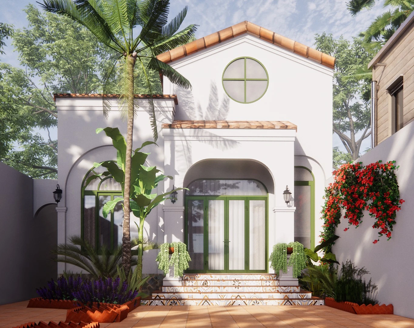 Enscape Exterior Free Sketchup Models Download Modern ID 101000566 (Kviln Chu)