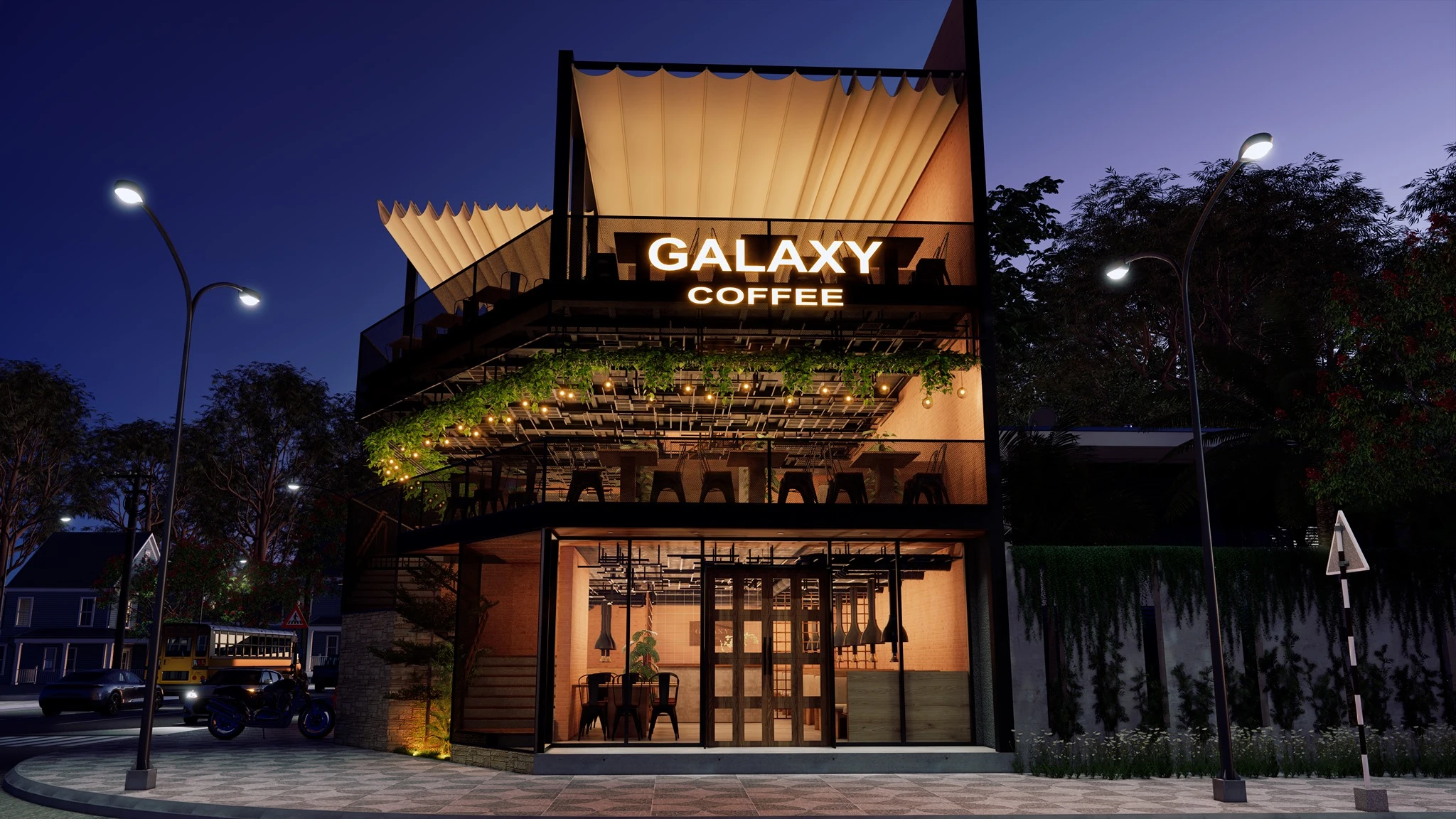 SketchUp Free Enscape Exterior Free Sketchup Scene Modern ID 101000517 (Tran Tan)