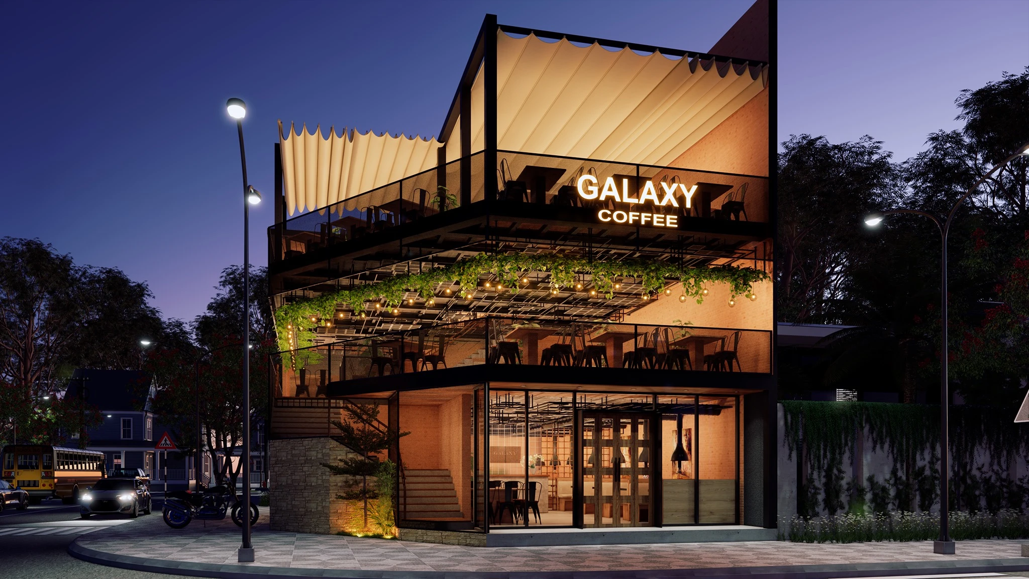 SketchUp Free Enscape Exterior Free Sketchup Scene Modern ID 101000517 (Tran Tan)